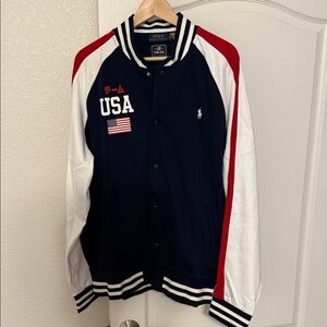 Polo by Ralph Lauren Men's Team USA Olympic Tokyo Jacket - Navy, Red, White